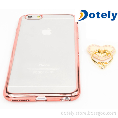 TPU Bumper Case Cover with Ring Holder Kickstand